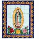 Mexican Talavera Mural Virgen 1